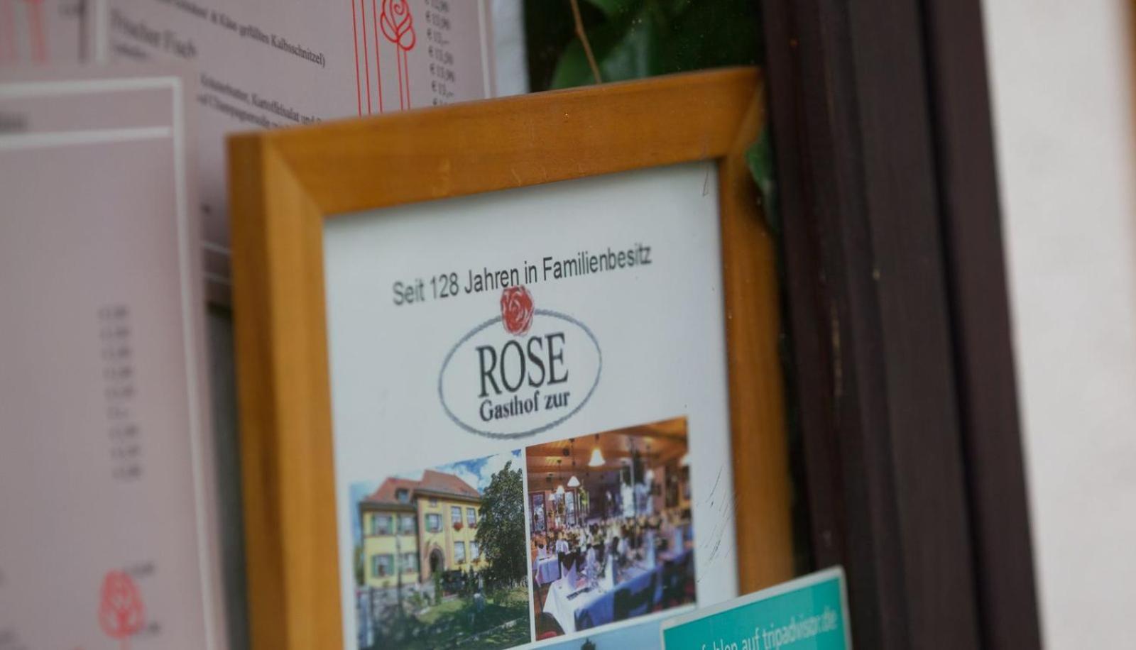 Gasthof Zur Rose Weinheim Exterior foto